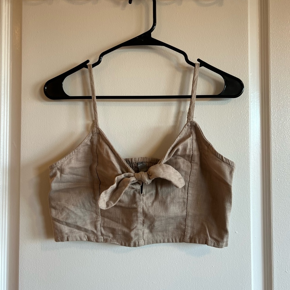 Tan crop top